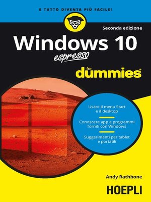 cover image of Windows 10 espresso for dummies